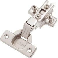 Concealed hinge half overlay type with mounting plate